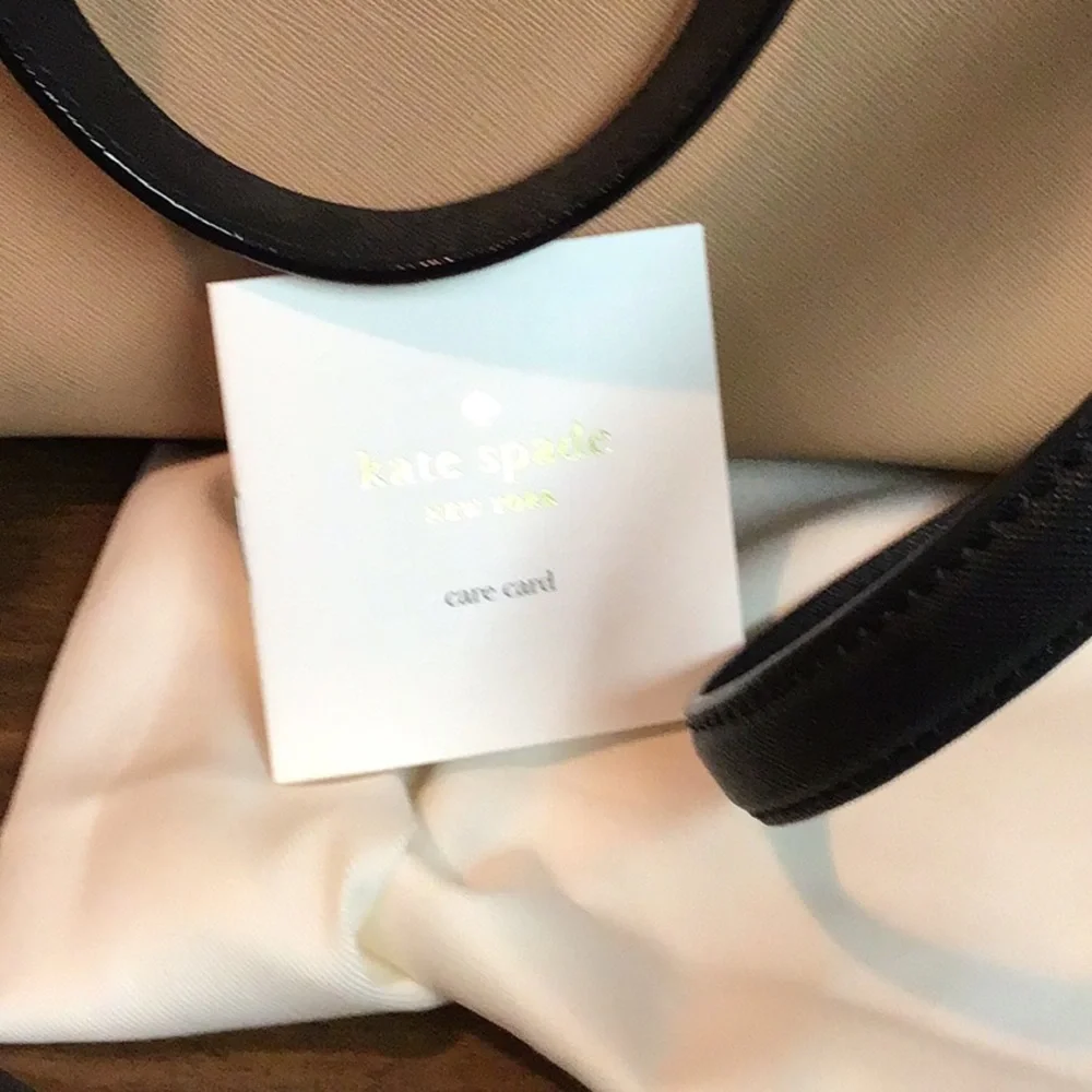 Kate Spade Black and Cream Satchel. NWOT - Picture 6 of 6